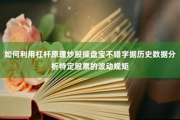 如何利用杠杆原理炒股操盘宝不错字据历史数据分析特定股票的波动规矩